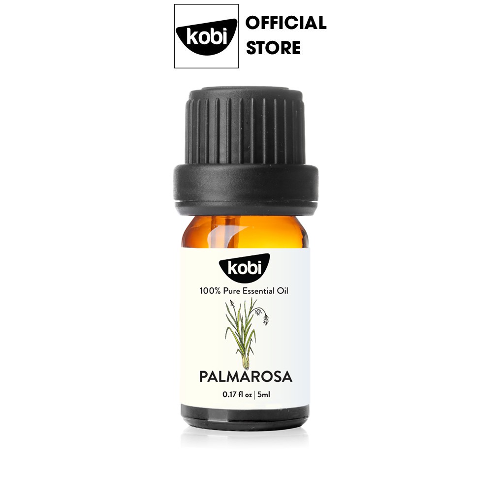 Tinh dầu Sả hoa hồng Kobi Palmarosa essential oil giúp đuổi muỗi, khử mùi, làm thơm phòng - 100ml