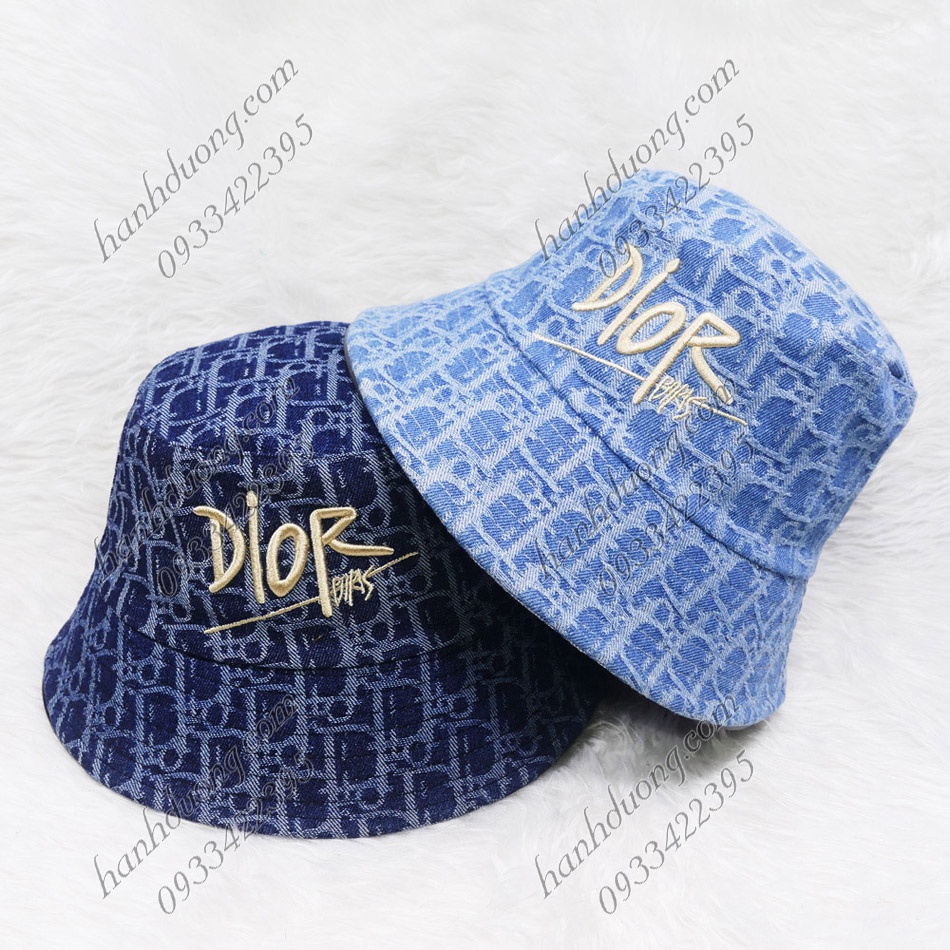 Nón tai bèo vành cụp 7cm mũ bucket  thêu chữ vải dệt cotton cao cấp có may tem phía trong phù hợp cho nữ
