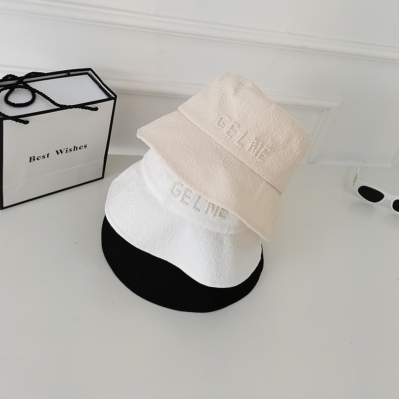 Nón xô Bucket Chống nắng tia UV Vành rộng Màu trơn Ulzzang Hàn Quốc Mũ nón Bucket trơn Thời trang Mùa Hè