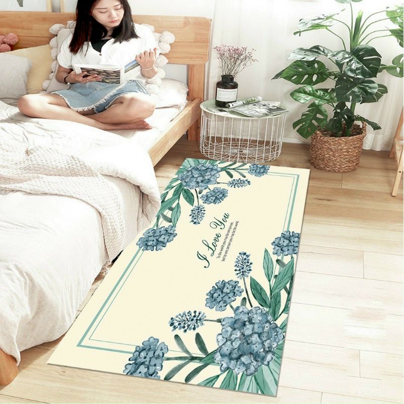 Thảm văn phòng,Thảm chân giường chất liệu nỉ nhung dệt .size 80×2m