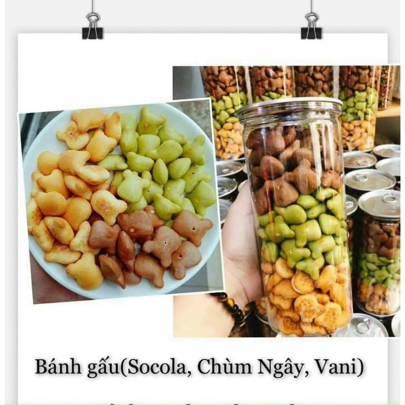 [HANDMADE] BÁNH GẤU NHÂN KEM MIX VỊ HANDMADE