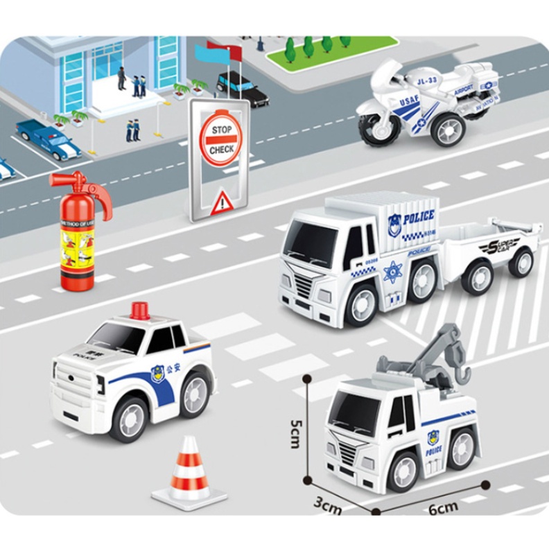 [Hàng mới về] Bộ Đồ chơi Xe Mini nhiều loại phương tiện Máy bay, Xe,...