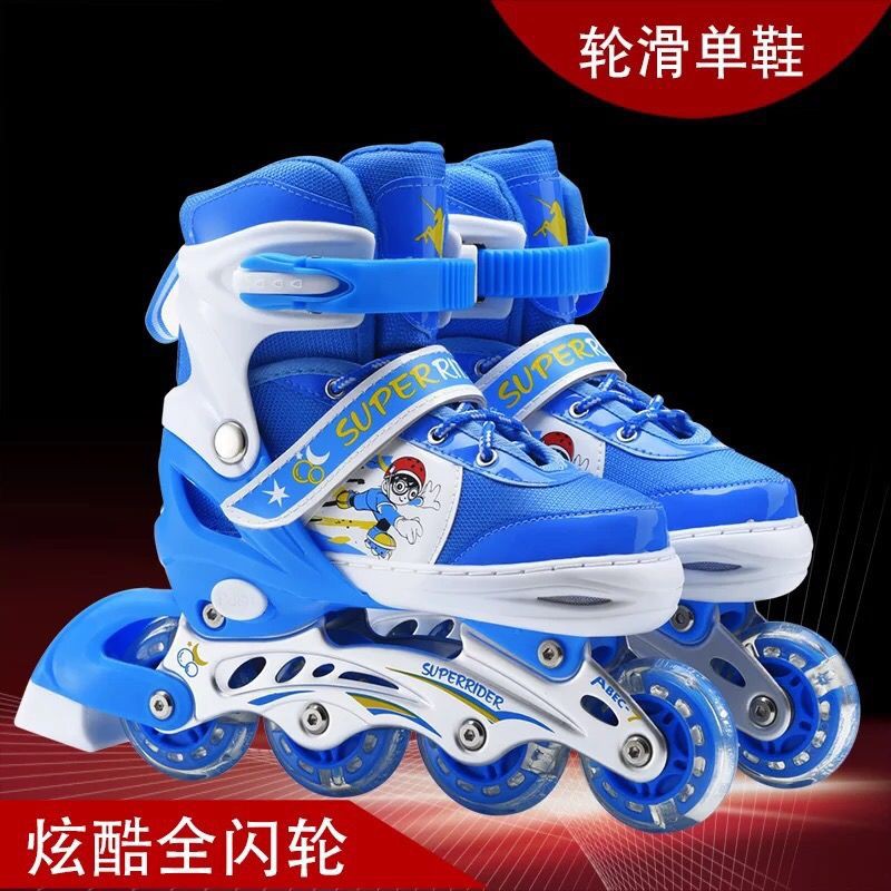 Paladin skates Giày trượt patin có thể điều chỉnh dành cho trẻ em đầy đủ các loại nội tuyến nhấp nháy bé trai và