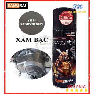 Sơn Xịt Samurai Màu Xám Bạc - Mã Y137