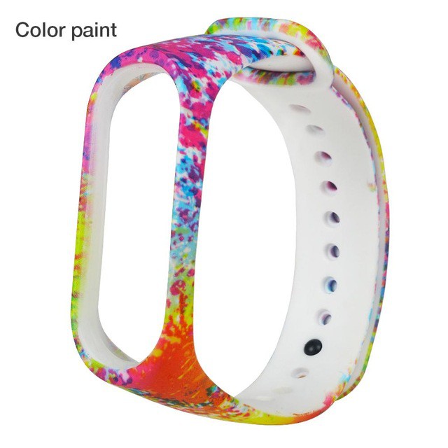 Dây đeo đồng hồ JANSIN thay thế từ silicon nhiều màu tiện dụng cho Xiaomi Mi Band 4 3