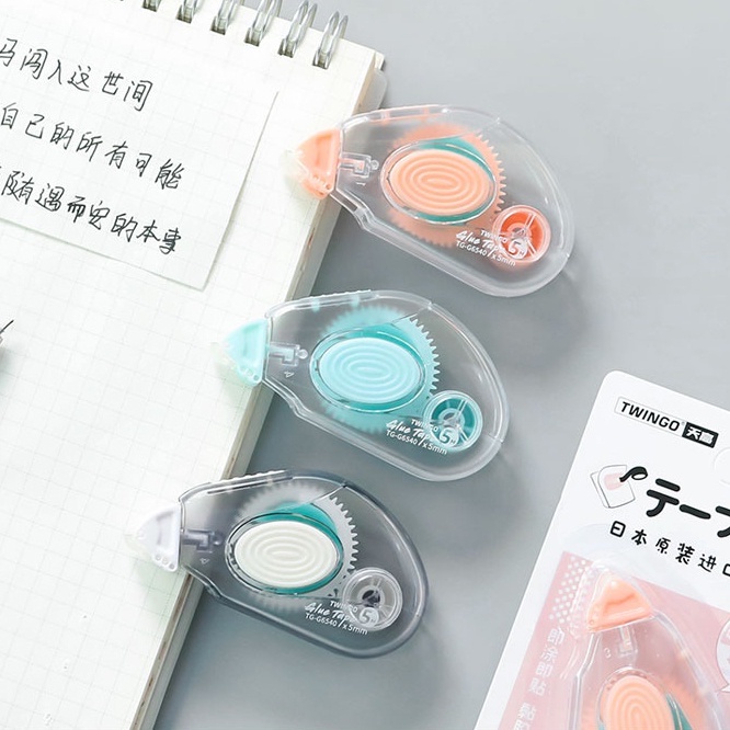 Cuộn Băng Keo Hai Mặt Trong Suốt Nhiều Màu 5M*5MM
