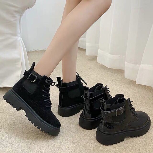 Hàng Xịn [ SẴN BÓNG S38 ] Boots cao cổ oxford phiên bản mới mùa thu đông năm nay, hàng quảng châu loại đẹp - MÃ F06