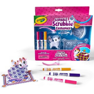 Đồ Chơi Trang Trí Thú Cưng bộ trang phục Công chúa Crayola Scribble Scrubbie Princess Playset