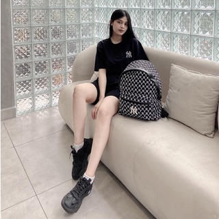 Balo NY M.L.B Monogram Backpack - Black XUẤT DƯ FULL TEM TAG