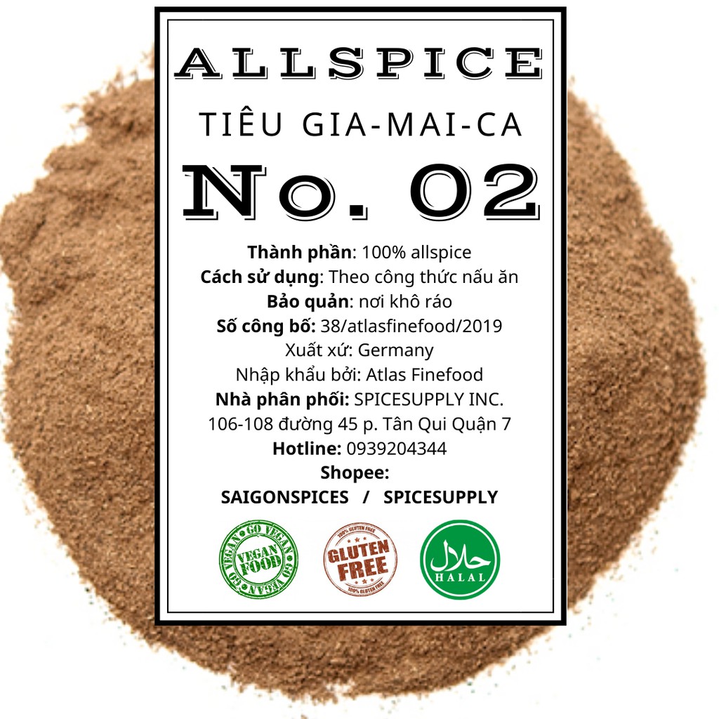 Allspice Ground - Bột tiêu Jamaica SPICESUPPLY Việt Nam HŨ