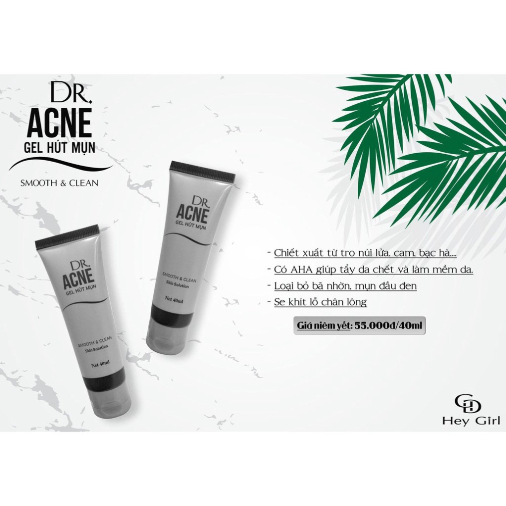 [Chính Hãng] Gel lột mụn DR ACNE - Lột sạch mụn đầu đen, mụn cám