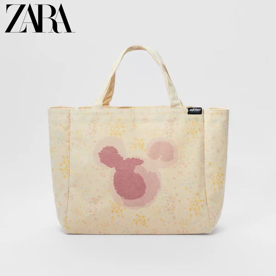 DISNEY Túi Xách Nữ Zara Họa Tiết Chuột Mickey Thời Trang Năm 2021