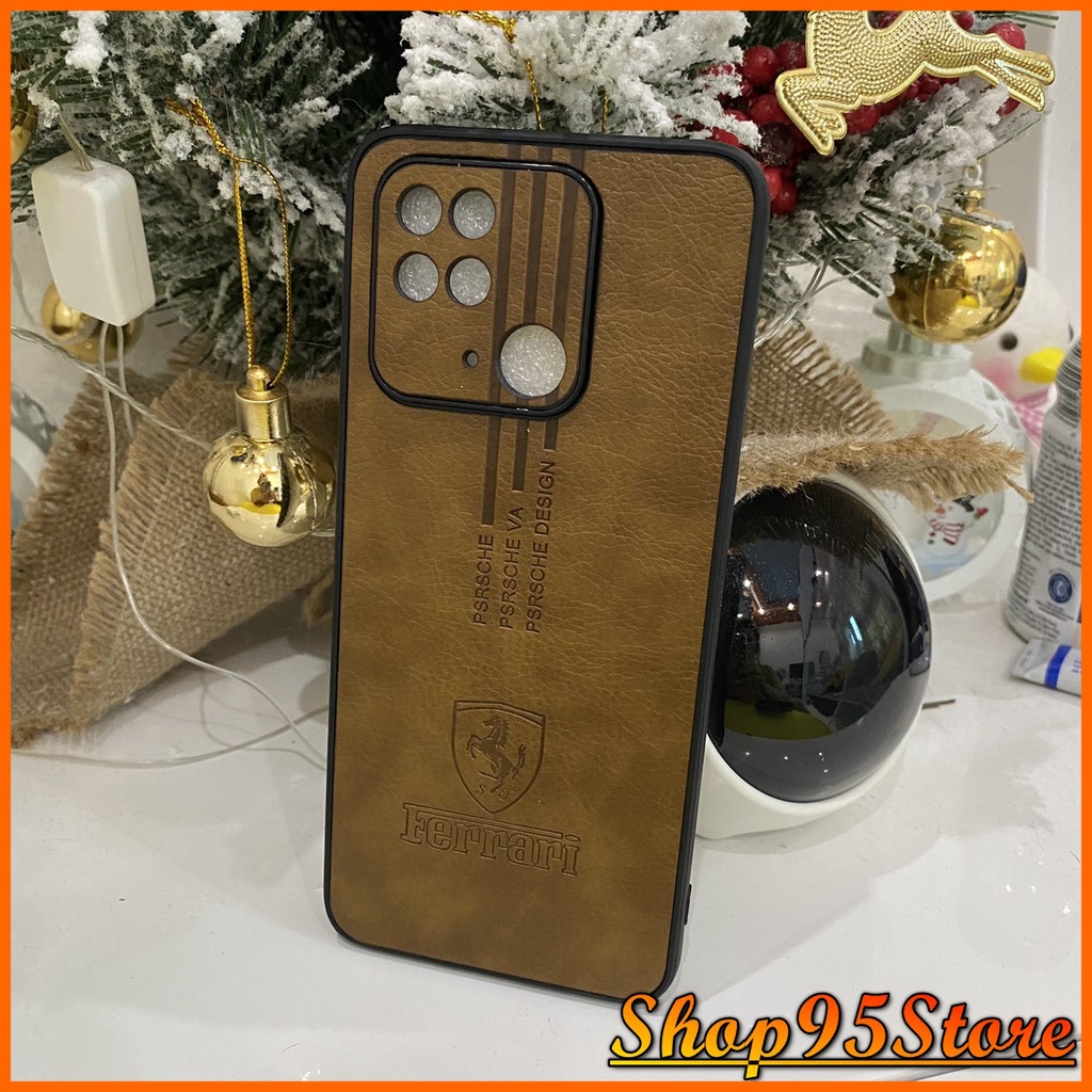 Ốp lưng da Ferari Xiaomi Redmi 10C Mi 11T Redmi 10 K40 gaming Redmi 9Tk40 pro Mi 11 Note 10 Note 10 pro