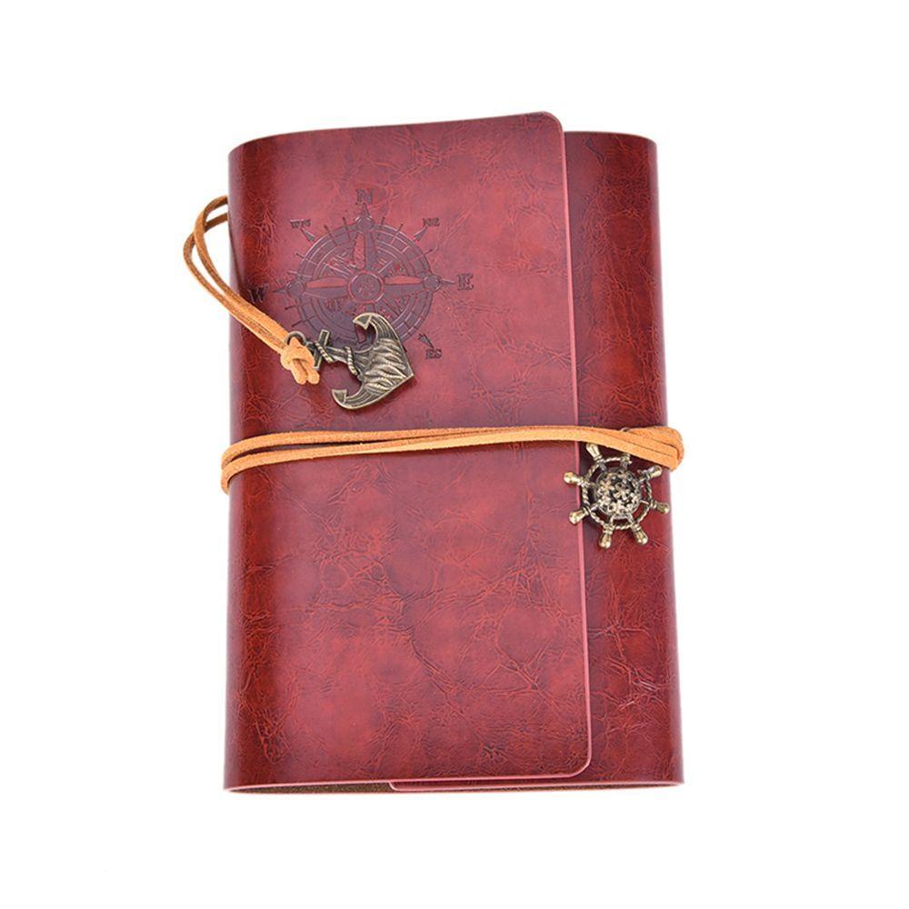 FALLFORBEAUTY High Quality Sketchbook School Supplies Leather Diary Book Notebook Personalized Gift Vintage Notebook Replaceable Blank Paper Best Selling Classic Retro Style Traveler Notebook Notepad/Multicolor