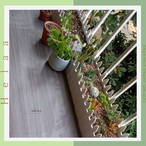 Chậu Nhựa Hàng Rào Tre, Hàng Rào Nhựa Trồng Hoa Ban Công Siêu Xinh - Đủ Size