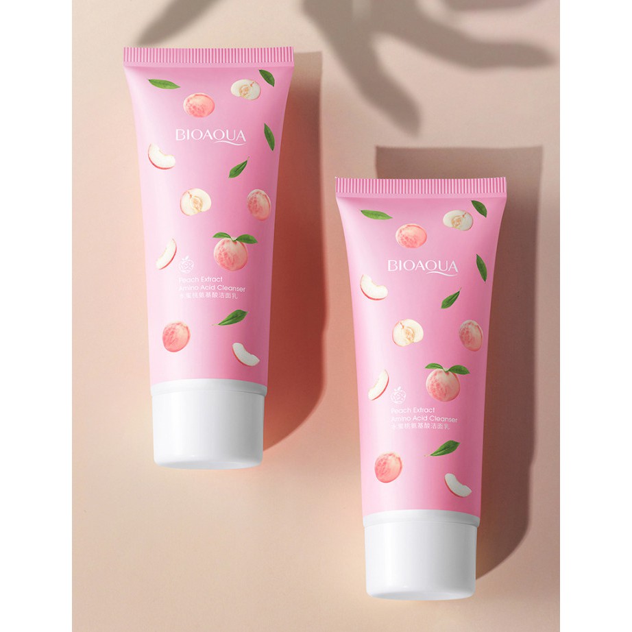 Sữa Rữa Mặt ĐÀO TƯƠI 🍑 72653 BIOAQUA PEACHEXTRACT 100ml Dưỡng Ẩm Cho Da Auth Nội Địa | BigBuy360 - bigbuy360.vn