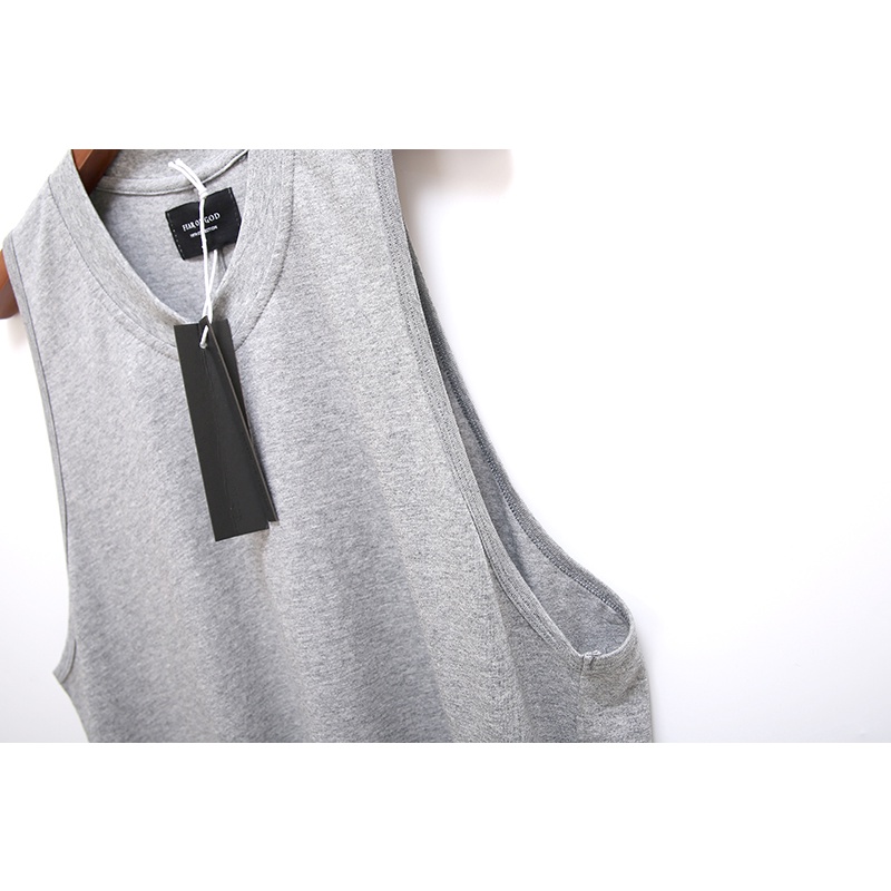 Áo Thun Không Tay Hở Lưng Thời Trang Đường Phố Cho Nam Nữ