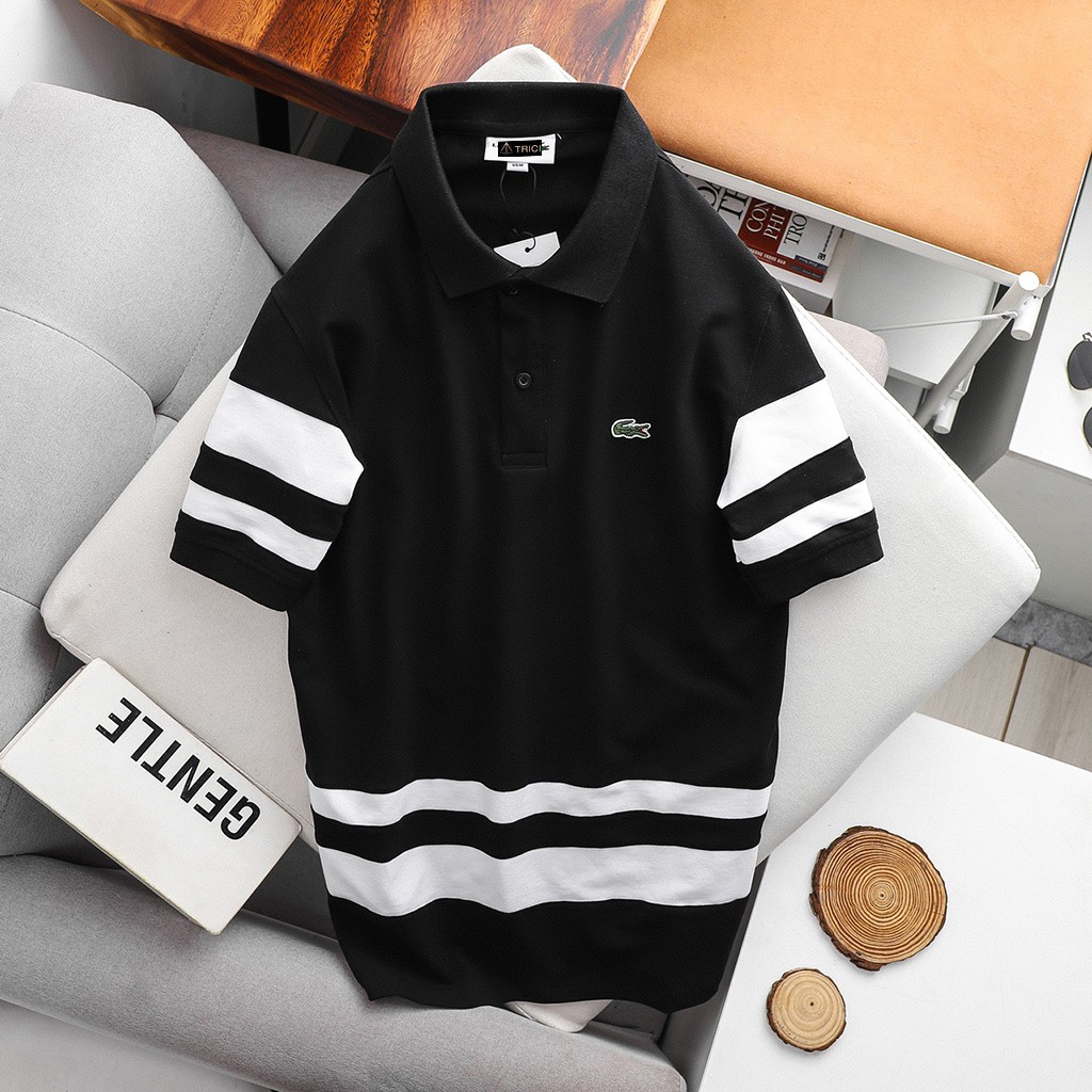 [Mã SR101512 giảm 25% đơn 50K] Áo Polo Nam Cao Cấp Lacoste Phong Cách Lịch Sự Cotton 100% co dãn 4 chiều | BigBuy360 - bigbuy360.vn