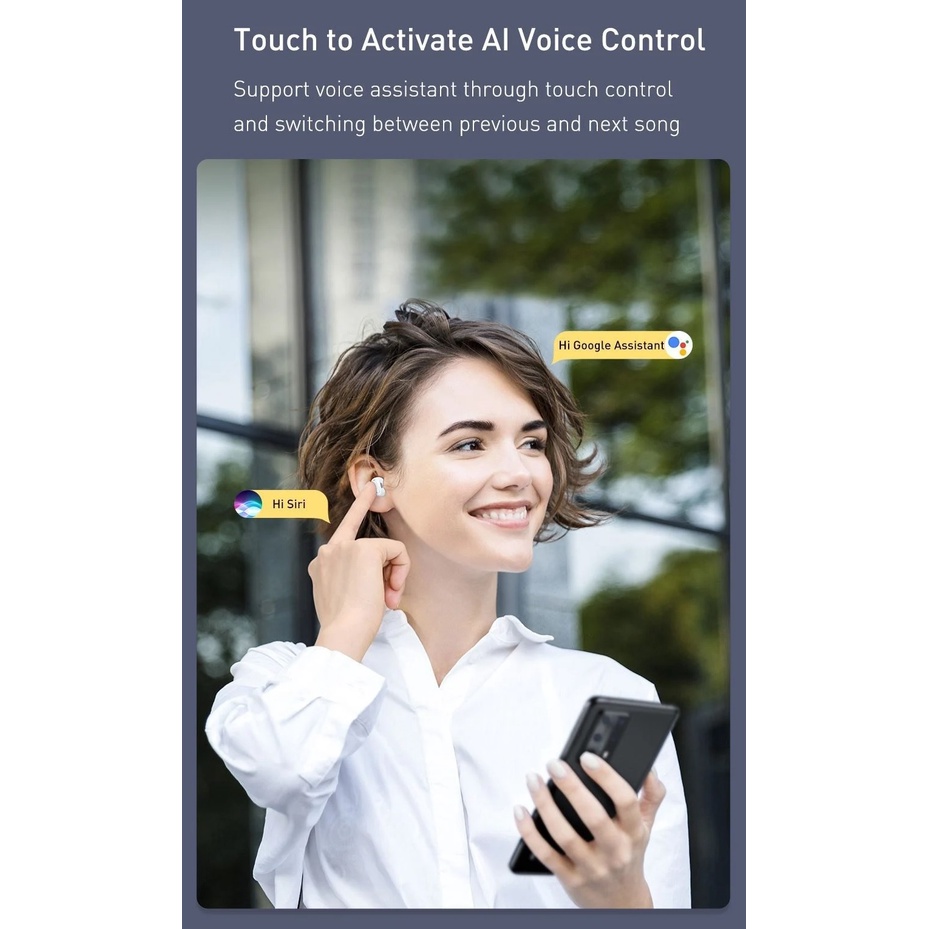 Tai Nghe Bluetooth 5.3 Baseus WM01, Baseus WM02 TWS Chính Hãng, Chống Ồn Cực Tốt, Âm Bass Lớn Không Rè, Nhỏ Gọn Pin Trâu