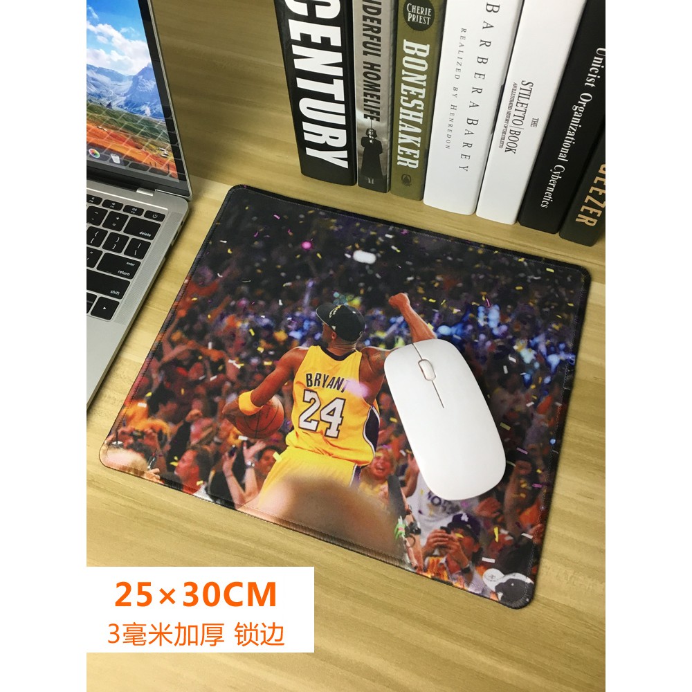 Nba Tấm Lót Chuột Và Bàn Phím Dày Dặn In Hình lakers kobe Sáng Tạo