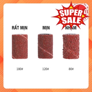 Nhẫn giấy ráp lắp máy mài móng (100 nhẫn/túi)
