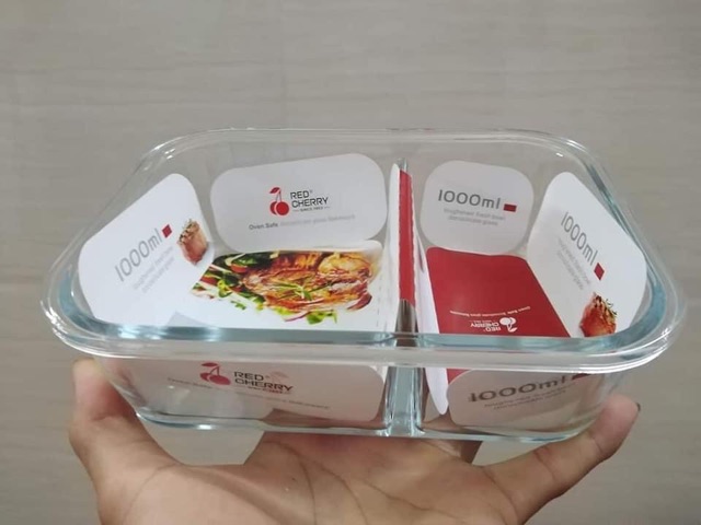 SẴN [3 ngăn- 2 ngăn 1000ml] Hộp cơm thủy tinh chia ngăn,hộp cơm văn phòng đựng thức ăn cao cấp | BigBuy360 - bigbuy360.vn