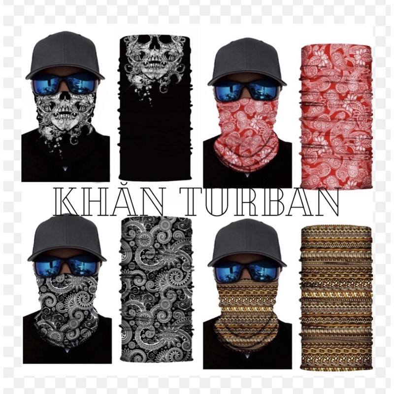 KHĂN ỐNG THỜI TRANG NAM ĐI PHƯỢT ĐA NĂNG - Khăn turban