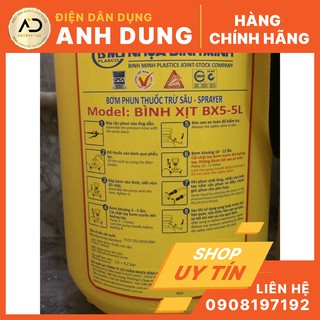 Bình xịt phun thuốc, tưới cây 5L Bình Minh