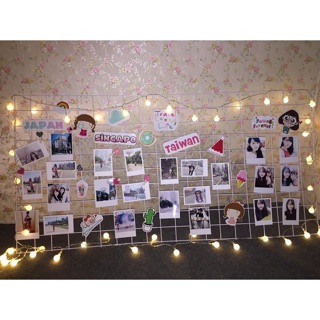 🍃Khung lưới treo ảnh 100x50cm-Tặng KẸP GỖ🍃