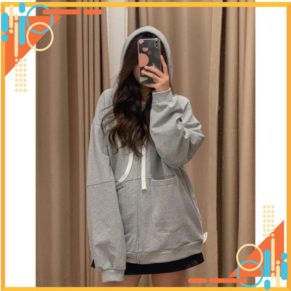 [FreeShip] Áo hoodie trơn túi tròn vải nỉ ngoại form nam nữ 70kg TP LI | BigBuy360 - bigbuy360.vn