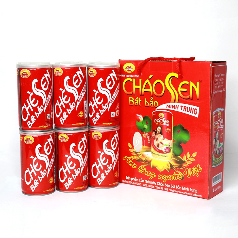 Chè sen bát bảo Minh Trung combo 12 lon - CHESENBATBAO 12