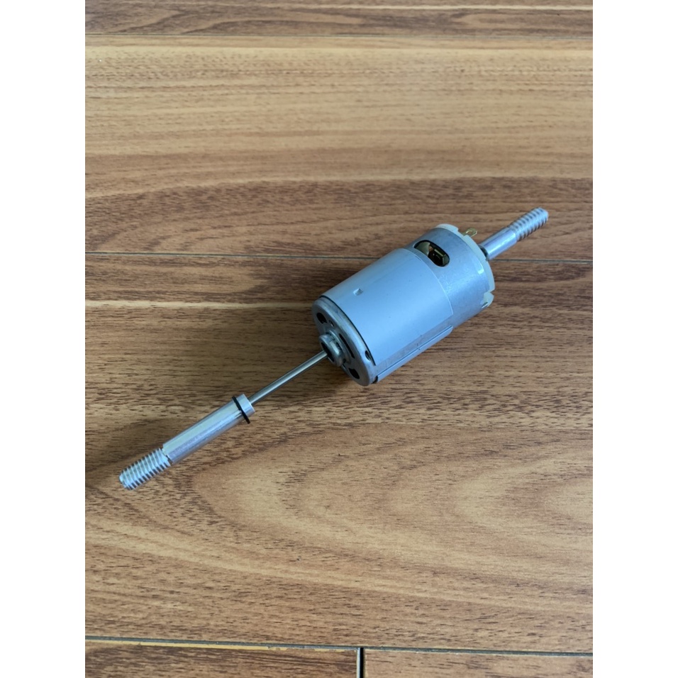 Motor dây đồng 555# 12v DC đã lắp sẵn đầu nối chế quạt sạc tích điện, quạt kẹp bình, phù hợp với quạt cây, quạt bàn