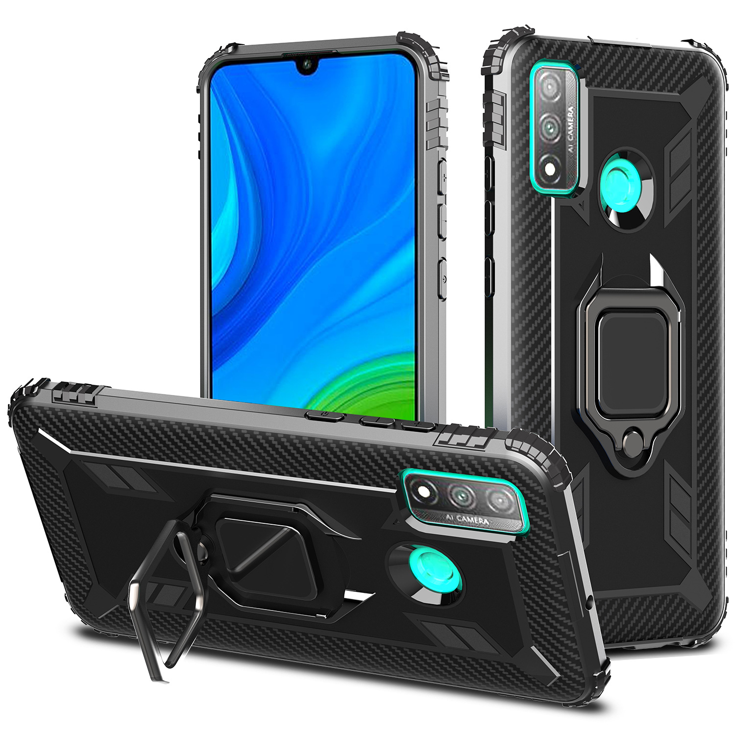 Ốp Lưng Chống Sốc 3c In Life Có Vòng Nhẫn Nam Châm Cho Huawei P Smart 2020 | BigBuy360 - bigbuy360.vn