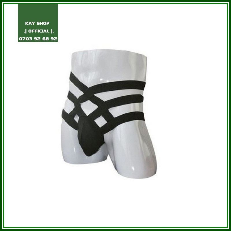 Quần lót jockstrap dây sexy đan chéo đan mông phá cách lạ mắt - Quần sịp nam khoe mông căng tròn loại 2