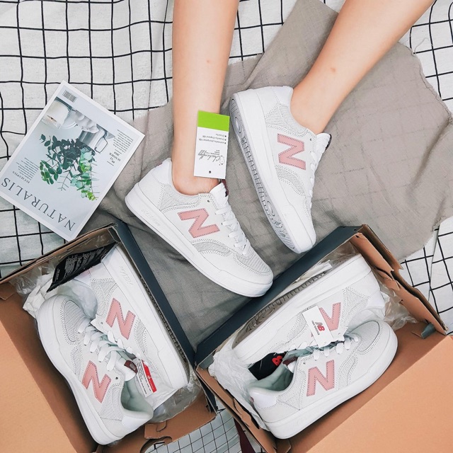 [Ảnh thật + sẵn ] Giầy thể thao sneaker NB CRT 300 trắng hồng.