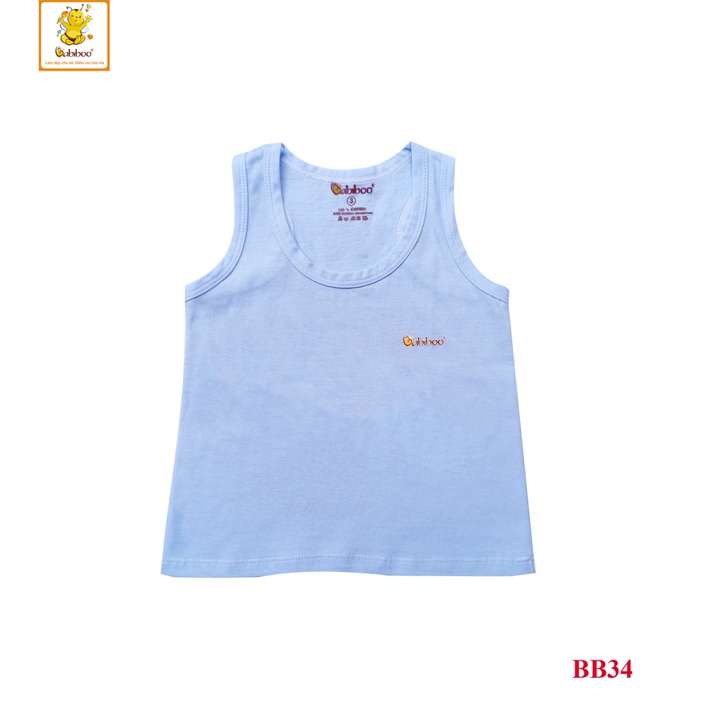 Áo 3 lỗ Babiboo màu in cho bé 0-18th chính hãng BB34