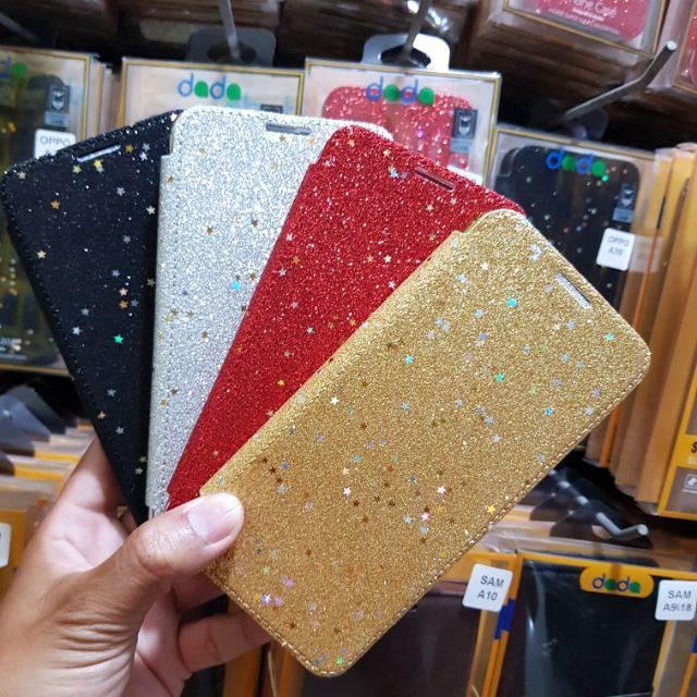 Bao da Oppo F9 dẻo kim tuyến cao cấp