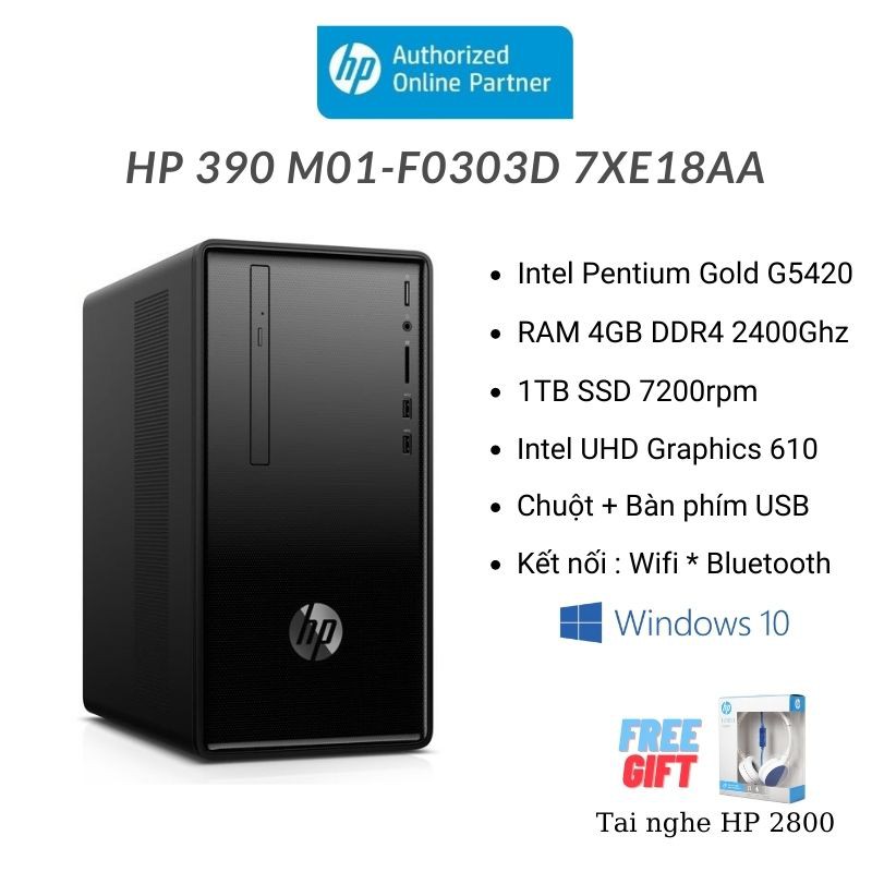 PC HP 390 M01-F0303d 7XE18AA | Pentium G5420 | 4GB | 1TB HDD | DVDRW | keyboard &amp; Mouse USB |Win10