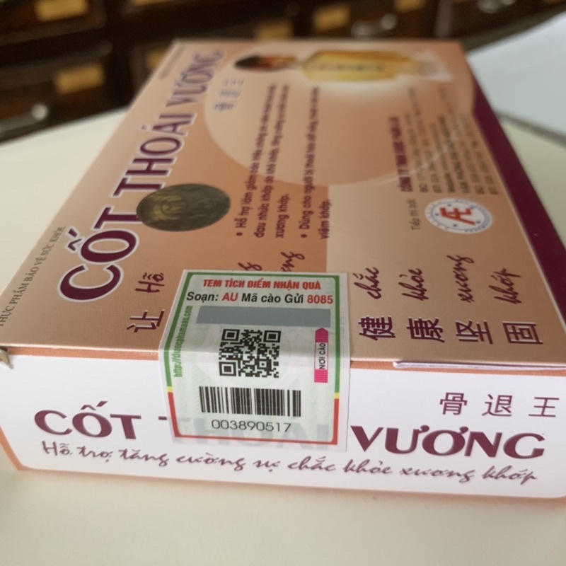 Cốt Thoái Vương - hộp 30 viên - Mua 6 hộp TÍCH ĐIỂM đổi 1 hộp theo chương trình Công ty