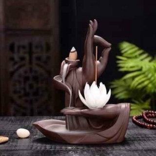 Thác khói trầm hương chảy ngược phật thủ liên hoa - thác khói xông nhang trầm hương nụ