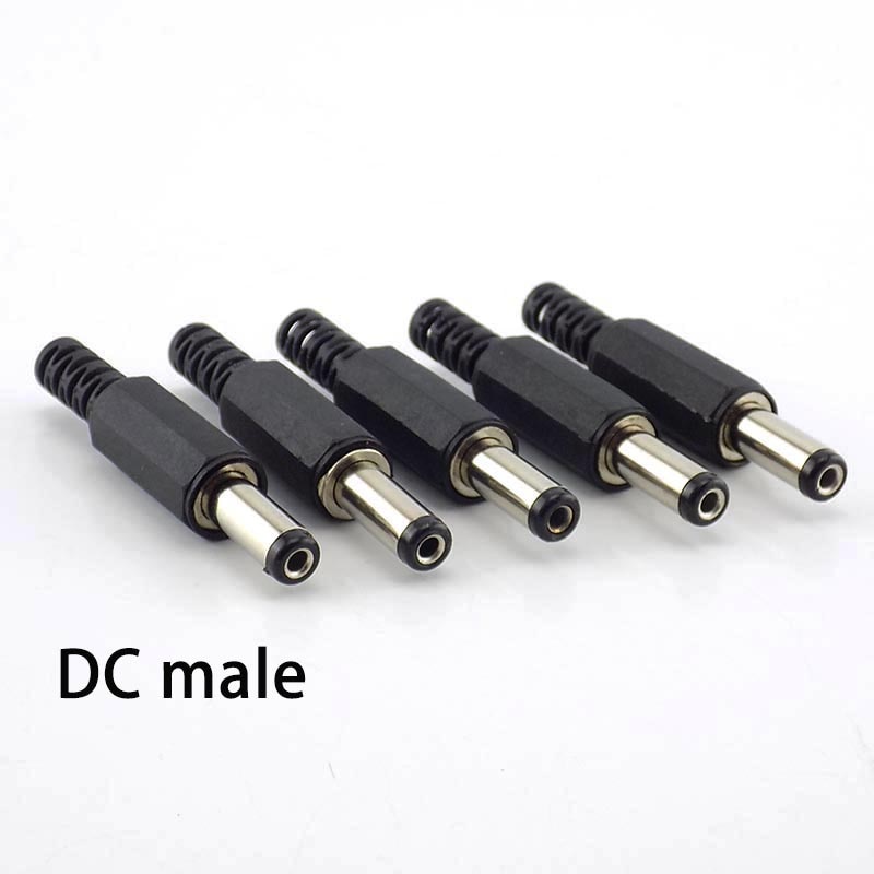 Set 10 Đầu Nối DC Male Female 5.5x2.1mm DC Dành Cho Camera An Ninh Cctv