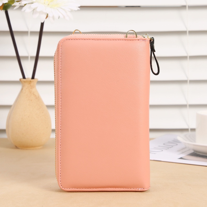 Túi Đựng Điện Thoại Màu Trơn Dáng Dài Phong Cách Hàn Quốc Thời Trang Cho Nữ