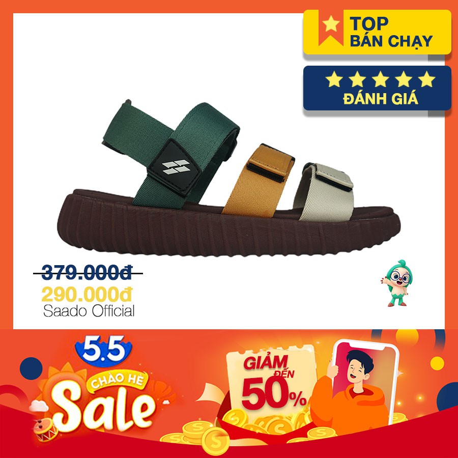 [CHÍNH HÃNG] GIÀY SANDAL NAM NỮ-  SAADO BC04