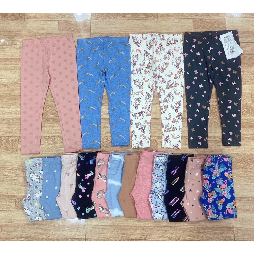 Quần Bé Gái Cotton GeeJay Xuất Nga Quần Legging Dài Cho Bé Gái hàng xuất xịn 1 đến 8 tuổi