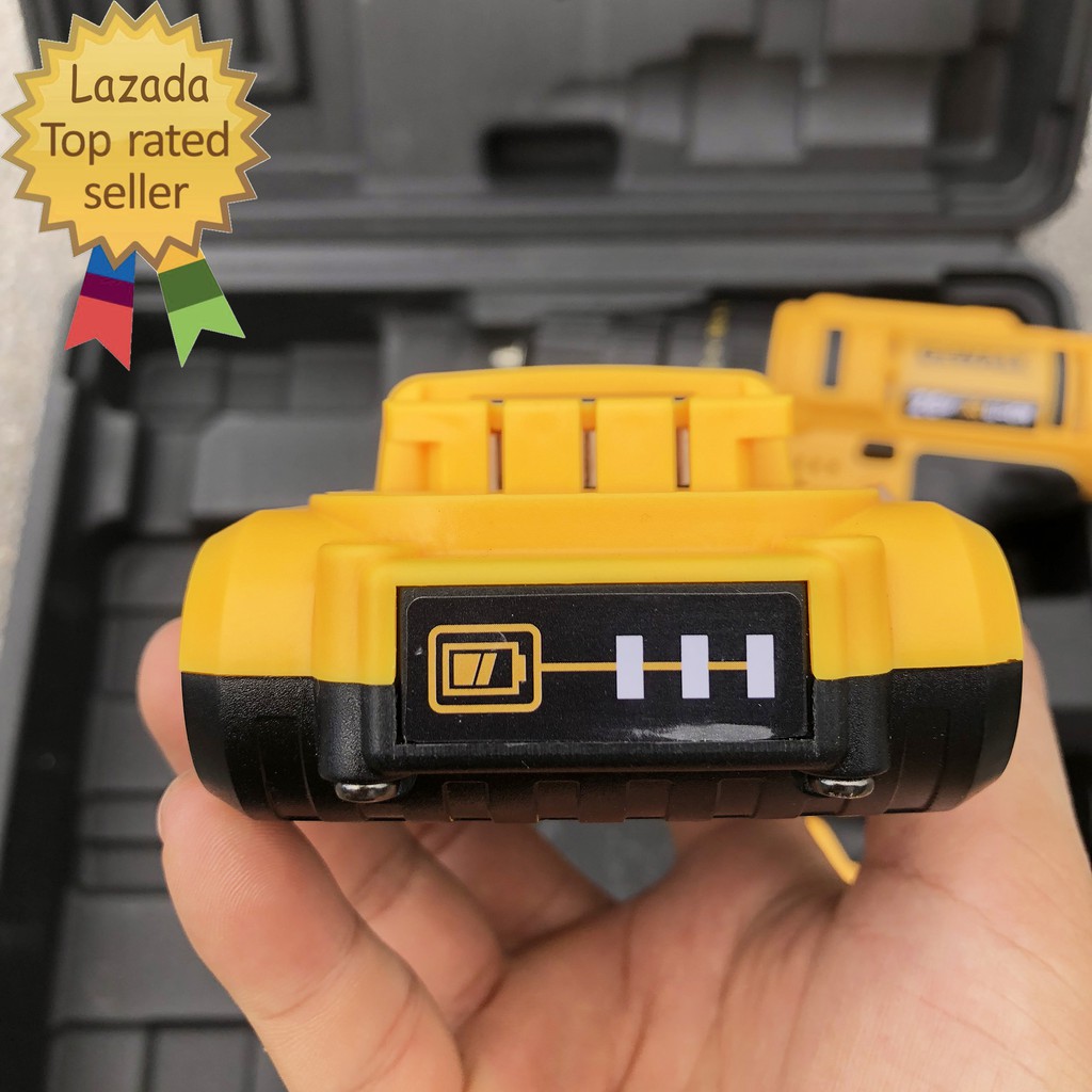 Máy Khoan Pin Dewalt 26V có Búa kèm 2 Pin khoan Gỗ, khoan Sắt, khoan Tường, khoan Bê Tông, có Đảo Chiều, có ch