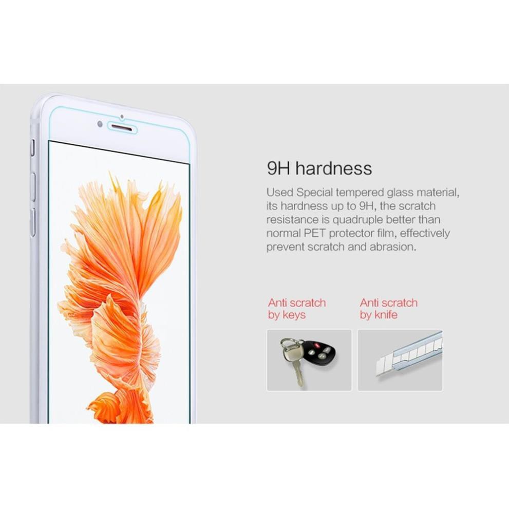 Miếng dán màn hình cường lực chính hãng Nillkin cho iPhone 7 / iPhone 8, H+ Pro mỏng 0.2 mm (mặt kính vát 2.5D)