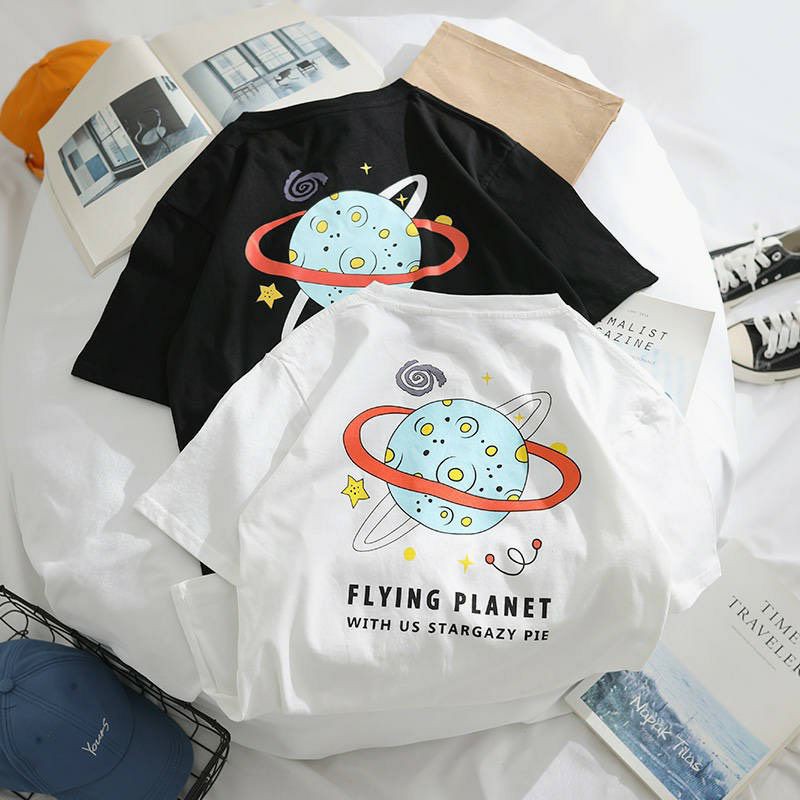 Áo thun tay lỡ Unisex FLYING PLANET