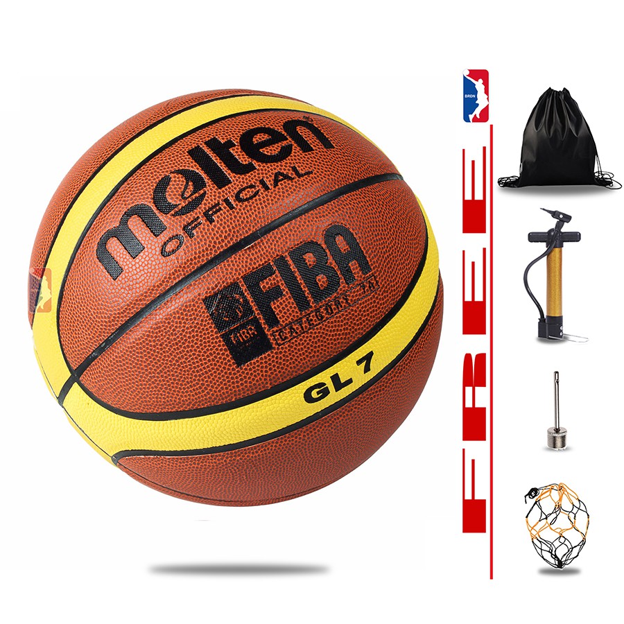 Banh bóng rổ da Peak - I Can Play - Size 7 - Tặng Bơm + Balo rút + Kim Bơm + Túi lưới SIÊU HOT