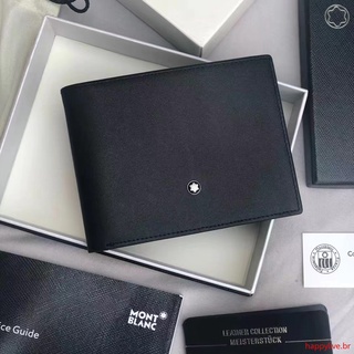 Ví Da Bò Montblanc Thời Trang Mới 2022 Trọng Lượng Nhẹ Chống Thấm Nước Đựng Tiền Xu Cho Nam