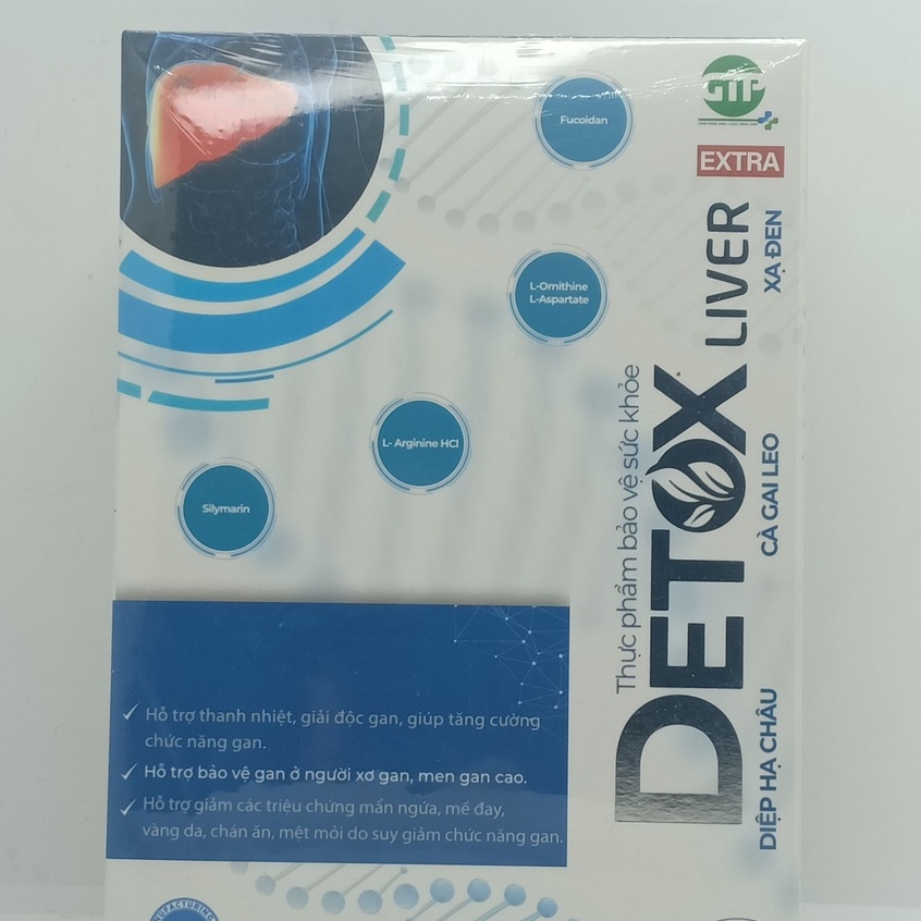 VIÊN UỐNG GIẢI ĐỘC GAN DETOX LIVER EXTRA Chiết xuất cà gai leo, xạ đen,diệp hạ châu